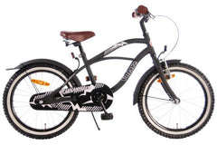 Volare Black Cruiser 18 inch kinderfiets voor jongens, zacht zadel, veiligheidskenmerken, verstelbaar, duurzaam