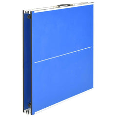 Tafeltennistafel Met Net 5 Feet 152X76X66 Cm Blauw Crème