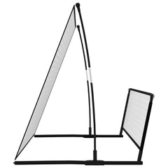 Voetbalrebounder/Voetbaldoel 2-In-1 202X104X120 Cm Staal
