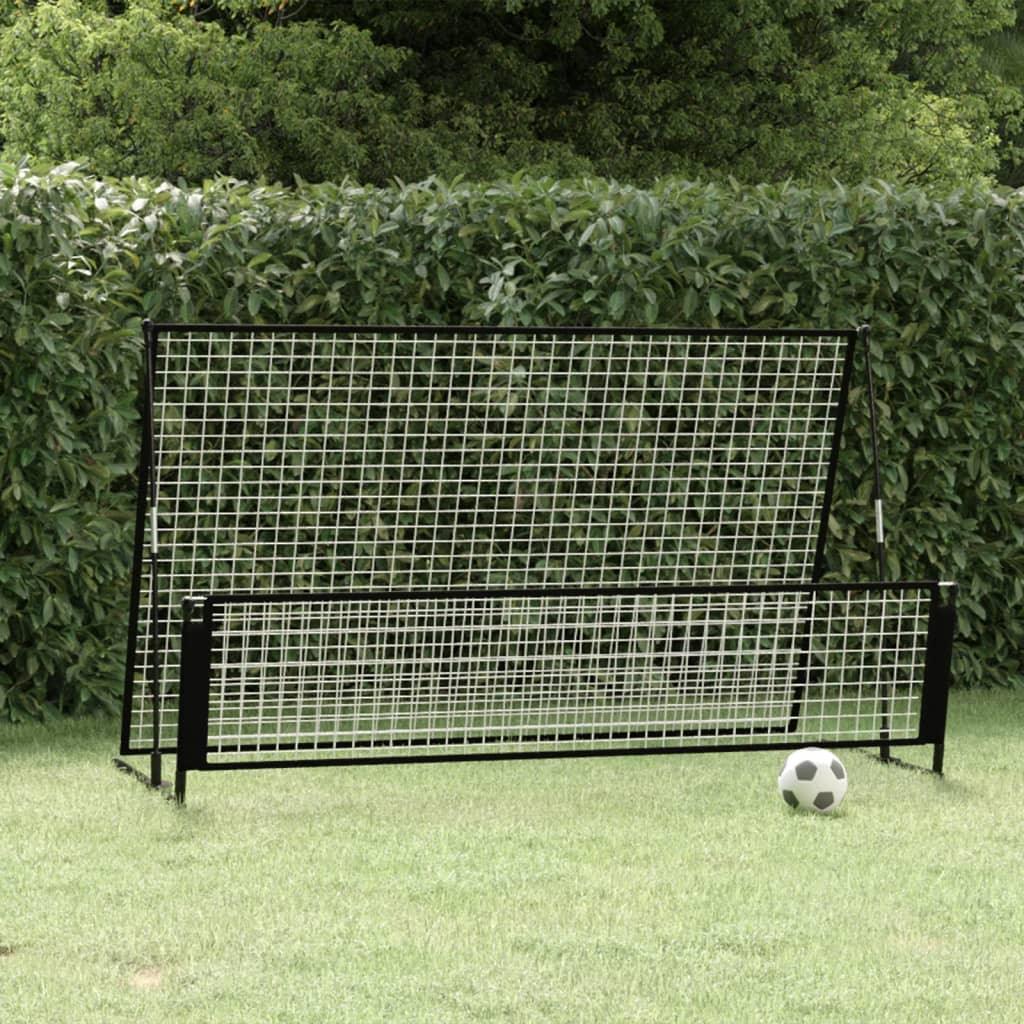 Voetbalrebounder/Voetbaldoel 2-In-1 202X104X120 Cm Staal