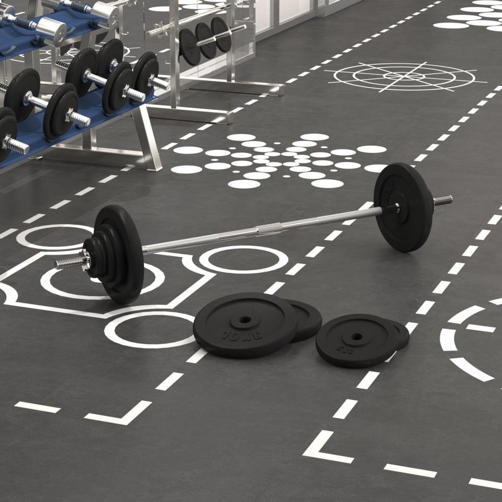 Halter Met Gewichten 60 Kg Gietijzer