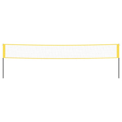 Badmintonnet 600X155 Cm Pe-Stof Geel En Zwart