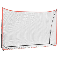 Golftrainingsnet 305X91X213 Cm Polyester Zwart En Rood