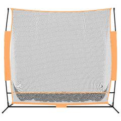 Golftrainingsnet 215X107X216 Cm Polyester Zwart En Oranje