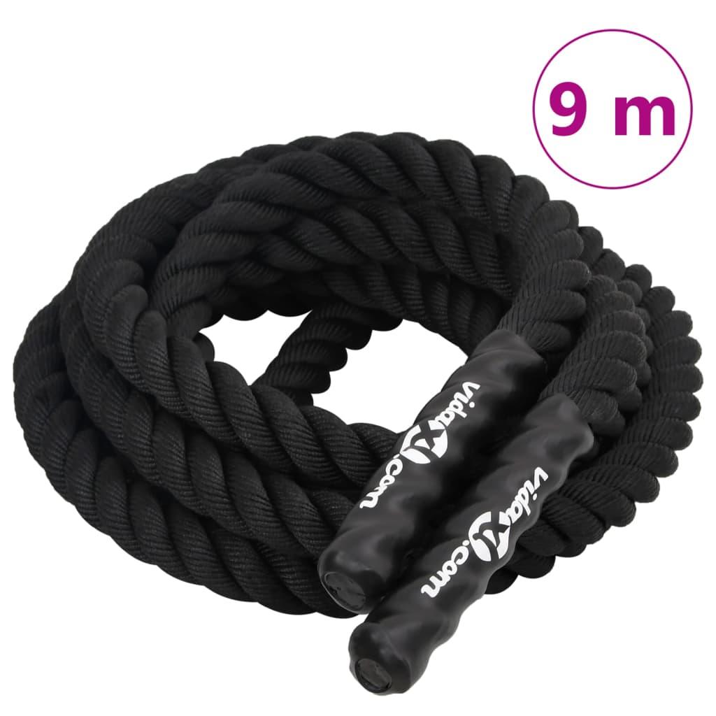 Battle Rope 6,8 Kg Polyester Zwart