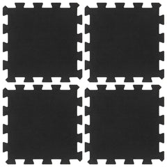 Rubbertegels 4 St 16 Mm 30X30 Cm Zwart