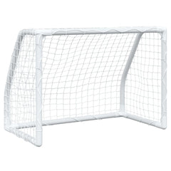 Kindervoetbaldoelen 2 St Met Bal 64X35X48 Cm Metaal Wit Sonoma Eiken