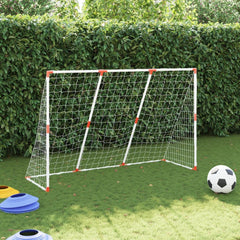Kindervoetbaldoel Met Ballen 2-In-1 184X64X124 Cm Wit