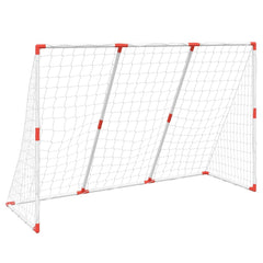 Kindervoetbaldoel Met Ballen 2-In-1 184X64X124 Cm Wit