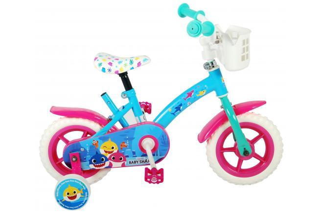 Ocean Kinderfiets 10 Inch - Schattige Meisjesfiets Roze Blauw | Fitmarkt - High-Quality Pink and Blue Girls Bike for 10-Inch Wheels