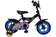Batman 10 inch Kinderfiets - Stoere Jongensfiets met luchtvrije schuimbanden, doortrapsysteem en verstelbaar stuur en zadel Nu Bij Fitmarktnl