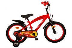 Disney Cars Kinderfiets - Jongens - 16 inch - Rood: Stoere en trendy jongensfiets met stevig frame en iconisch Disney Cars design for avontuurlijke jonge fietsers