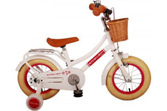 Volare Excellent Kinderfiets - Meisjes - 12 inch - Wit - Veiligheidskenmerken, comfortabele zadelhoogte, duurzaam materiaal, accessoires, betaalbare prijs