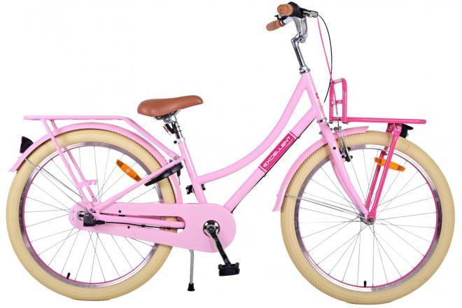 Volare Excellent Kinderfiets - Meisjes - 24 inch - Roze - 3 Versnellingen, met handrem, terugtraprem, gesloten kettingkast, reflectoren en bel
