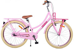 Volare Excellent Kinderfiets - Meisjes - 24 inch - Roze - 3 Versnellingen, met handrem, terugtraprem, gesloten kettingkast, reflectoren en bel