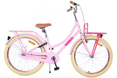 Volare Excellent Kinderfiets - Meisjes - 24 inch - Roze - Veilige comfortabele meisjesfiets met handrem, terugtraprem, verlichting, verstelbaar zadel en trendy design bij Fitmarktnl