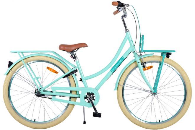 Volare Excellent Kinderfiets - Meisjes - 26 inch - Groen - 3 versnellingen - Rugzak voorop, zacht zadel, veiligheidsreflectoren, hand- en terugtraprem