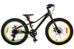 20 inch Volare Gradient Kinderfiets - Jongens - Zwart Geel Groen - 6 speed - Prime Collection: Extra licht aluminium frame, reflectoren, brede banden, 6 versnellingen