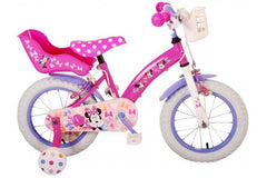 Disney Minnie 14 inch meisjesfiets - veilige, comfortabele en schattige kinderfiets van topkwaliteit verkrijgbaar bij Fitmarkt