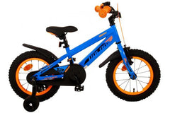 Volare Rocky Kinderfiets - Jongens - 14 inch - Blauw: Luxe zadel, handrem, terugtraprem, gesloten kettingkast, afneembare zijwieltjes