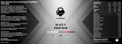 Whey Protein Witte Chocola & Framboos 1000g - Hoog Eiwitgehalte en Heerlijke Smaakcombinatie voor Gewichtsbeheersing bij Fitmarktnl