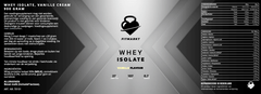 High-quality Whey Isolate Vanilla with over 80% protein per serving