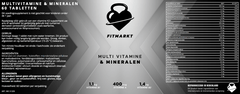 Multivitamine & Mineralen 60 capsules voor optimale prestaties en welzijn