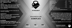 Fitmarkt Magnesium Complex 60 Tabletten voor gezonde slaap en ontspanning