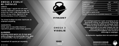 FitMarkt Omega 3 Visolie ondersteunt hartgezondheid, breinfunctie en ontstekingsremming