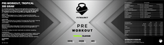 Pre-Workout Tropical 300g supplement for increased energy and focus during workouts