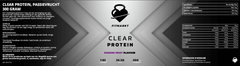 Clear Protein Passievrucht 300gr, a delicious and nutritious passion fruit flavored protein powder