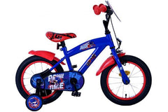 Sonic Prime Kinderfiets 14 Inch - Blauw Rood - Veilig met Handrem en Terugtraprem | Fitmarkt - Stoere en veilige 14 inch jongensfiets in blauw en rood met handrem en terugtraprem voor extra veiligheid