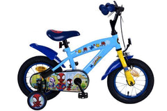 Spidey Kinderfiets 12 Inch - Blauwe Jongensfiets met dubbele remsystemen, afneembare zijwieltjes, verstelbaar stuur/zadel, gesloten kettingkast, reflectoren en stoer Spidey design - Veilig, comfortabel en perfect voor jonge avonturiers - Bestel nu bij Fitmarktnl!