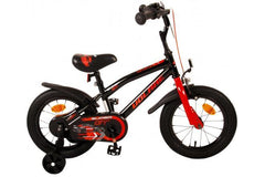 Volare Super GT 14 inch jongensfiets in rood met handrem, terugtraprem