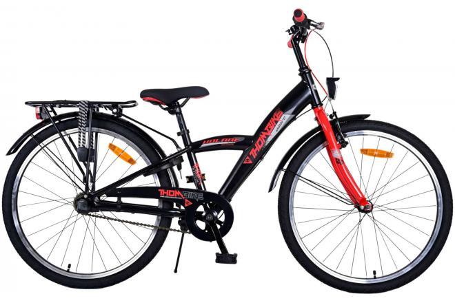 Volare Thombike Jongensfiets - 24 inch Rood - 3 Versnellingen - Veiligheid, comfort, en duurzaamheid voor avontuurlijke jongens