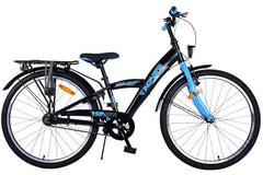 Volare Thombike Kinderfiets - Jongens - 24 inch - Zwart Blauw - 3 versnellingen - Modern design, veilig, handrem, reflectoren, Shimano versnellingen, verstelbaar zadel