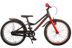 Black and red Volare Blaster 18 inch boys bike with handbrake and reflectors