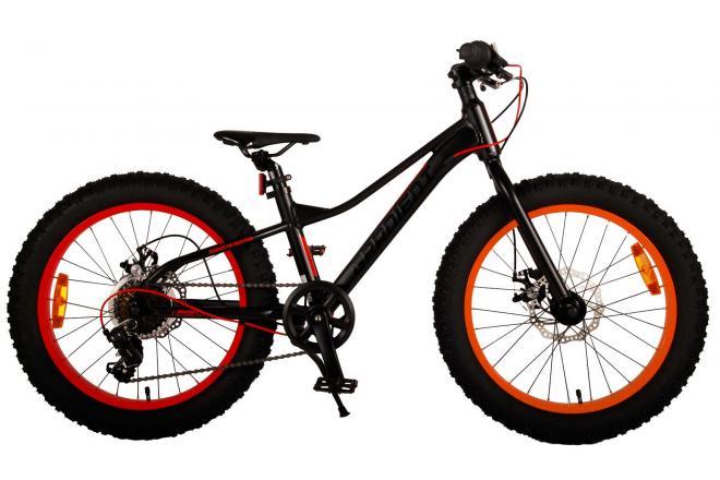 20 inch Volare Gradient Kinderfiets Jongens Zwart Oranje Rood 6 speed Prime Collection - Safe, comfortable, durable, and stylish boys bike for adventurous rides