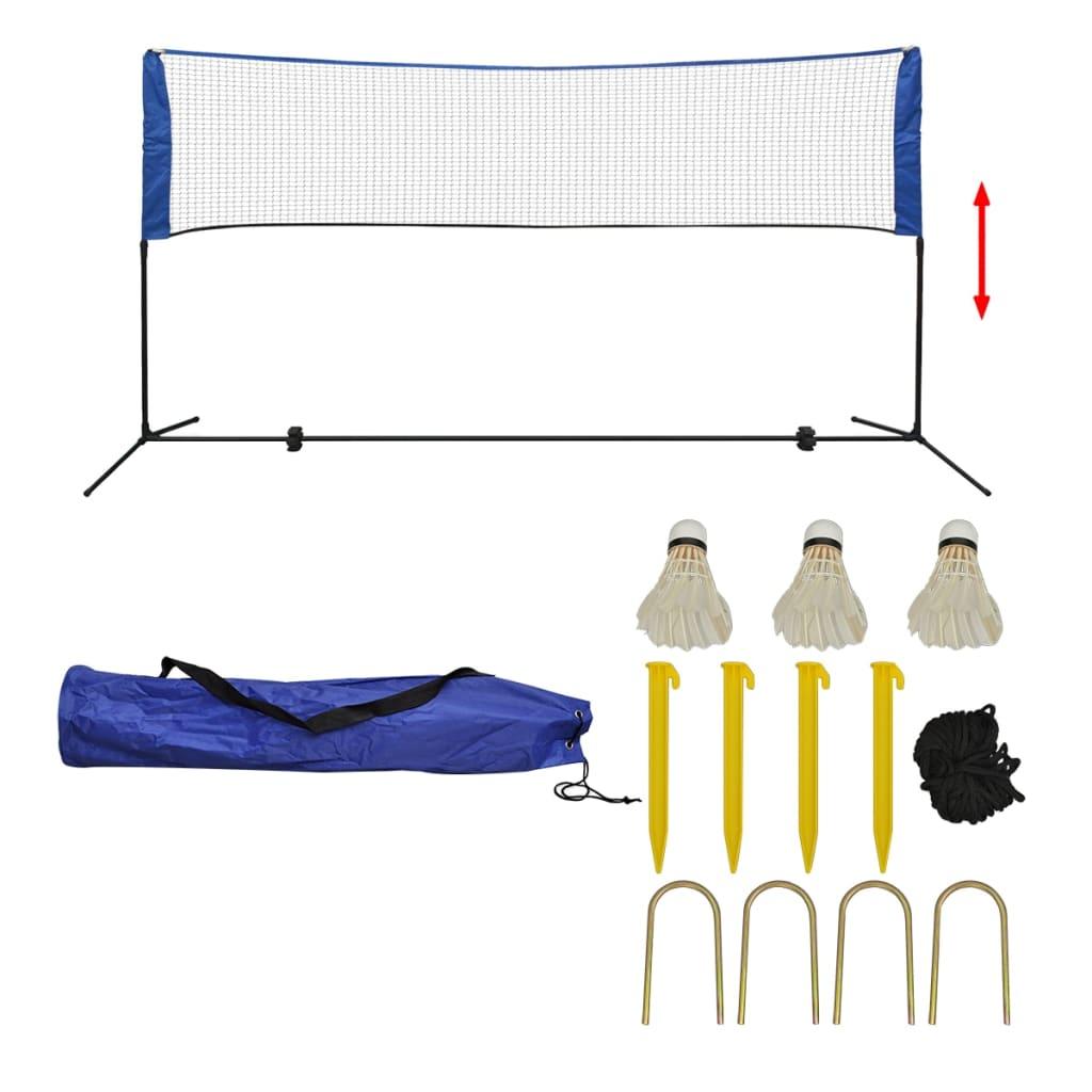 Badminton Net Met Shuttles 500X155 Cm