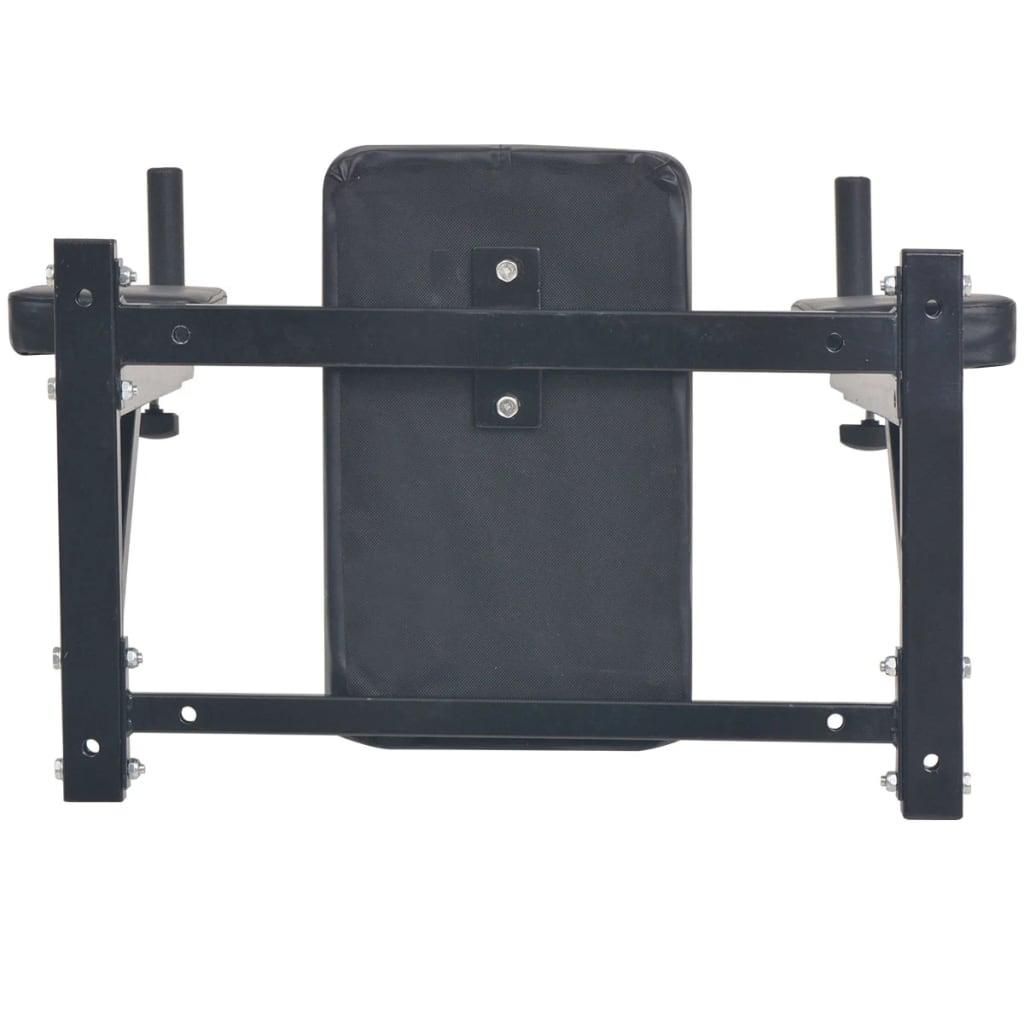 Dipstation Fitnessapparaat Wandgemonteerd Zwart
