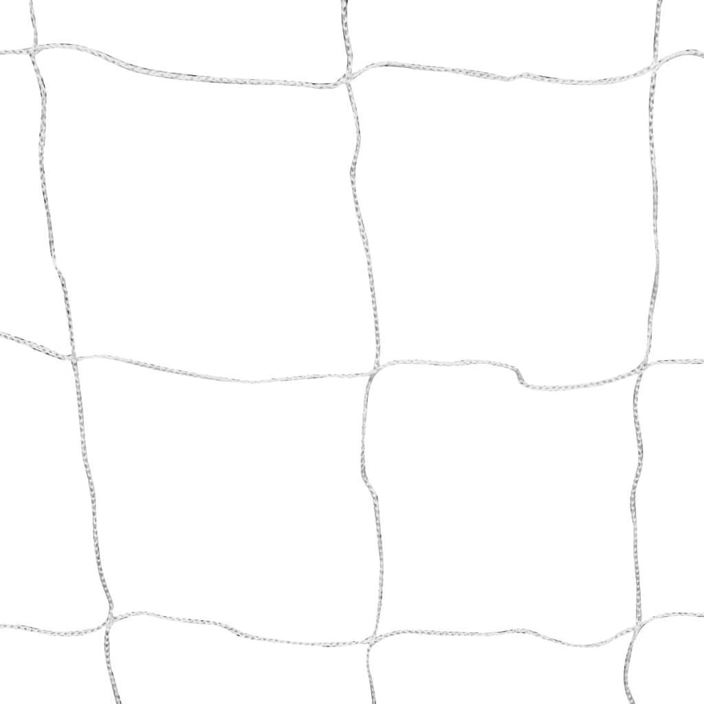 Voetbaldoel Met Net 182X61X122 Cm Staal Wit