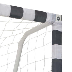 Voetbaldoel Metaal Zwart En Wit