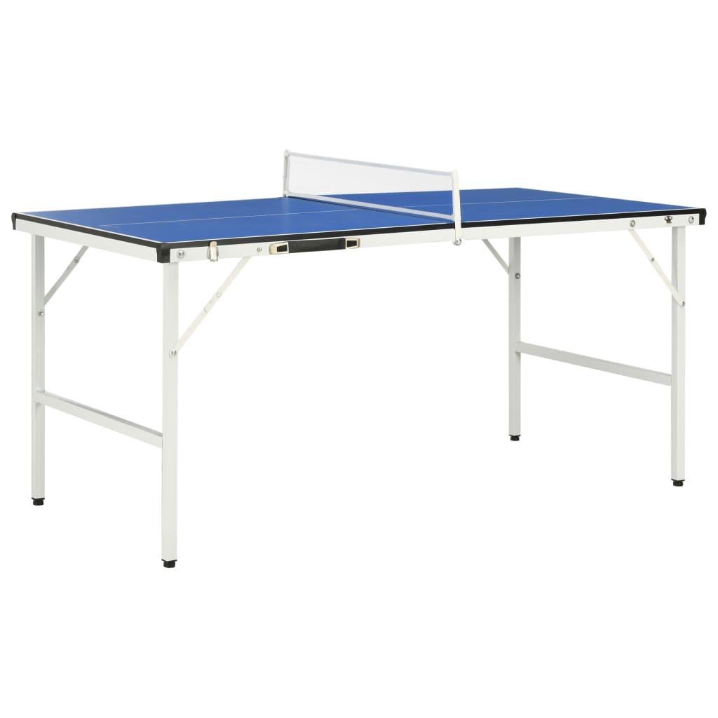 Tafeltennistafel Met Net 5 Feet 152X76X66 Cm Blauw Crème