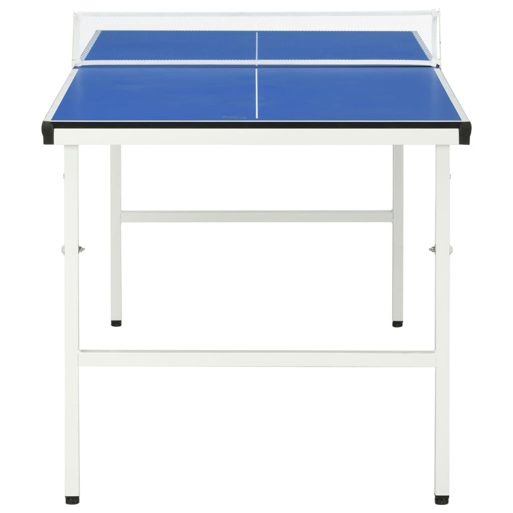 Tafeltennistafel Met Net 5 Feet 152X76X66 Cm Blauw Crème