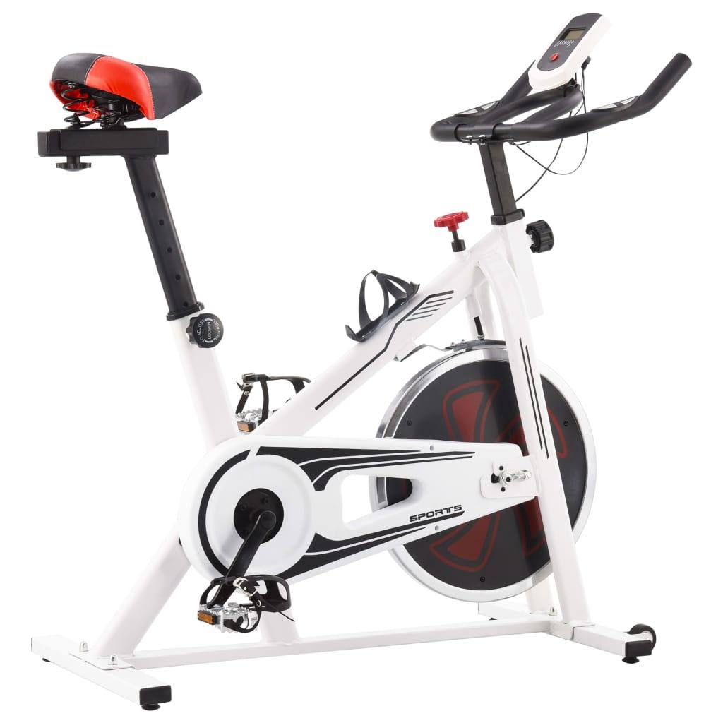 Hometrainer Met Hartslagsensoren En Rood