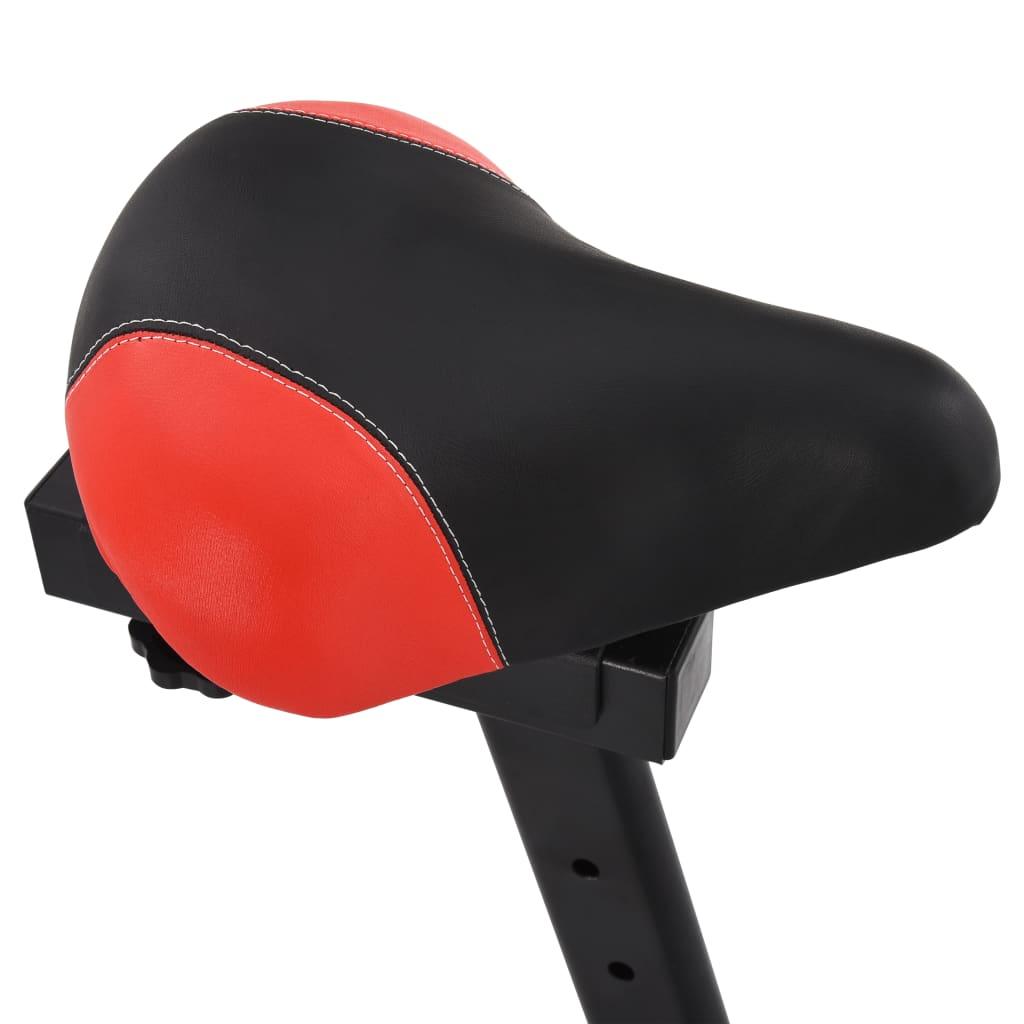 Hometrainer Met Hartslagsensoren En Rood