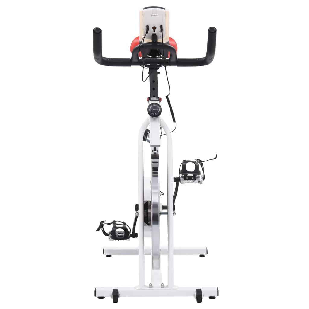 Hometrainer Met Hartslagsensoren En Rood