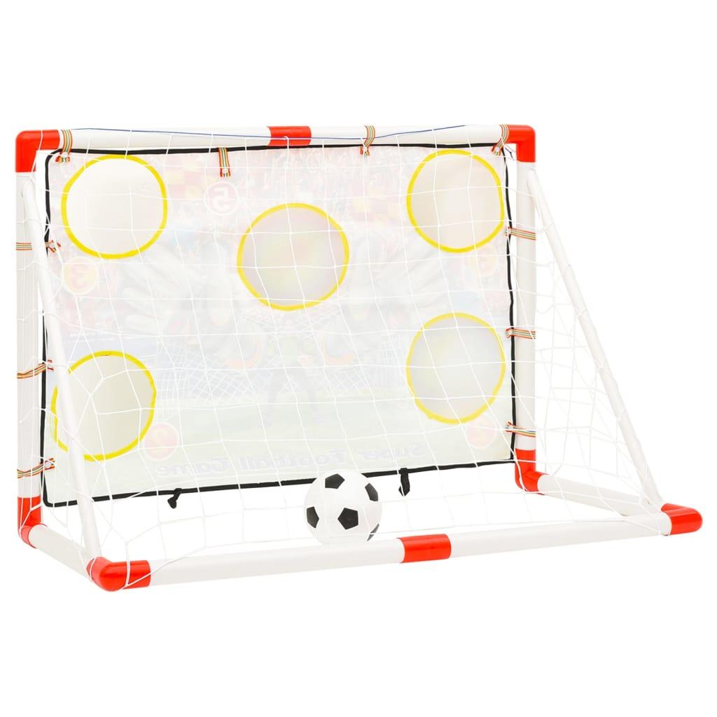 Voetbaldoelenset Met Doelmuur 120X51X77,5 Cm