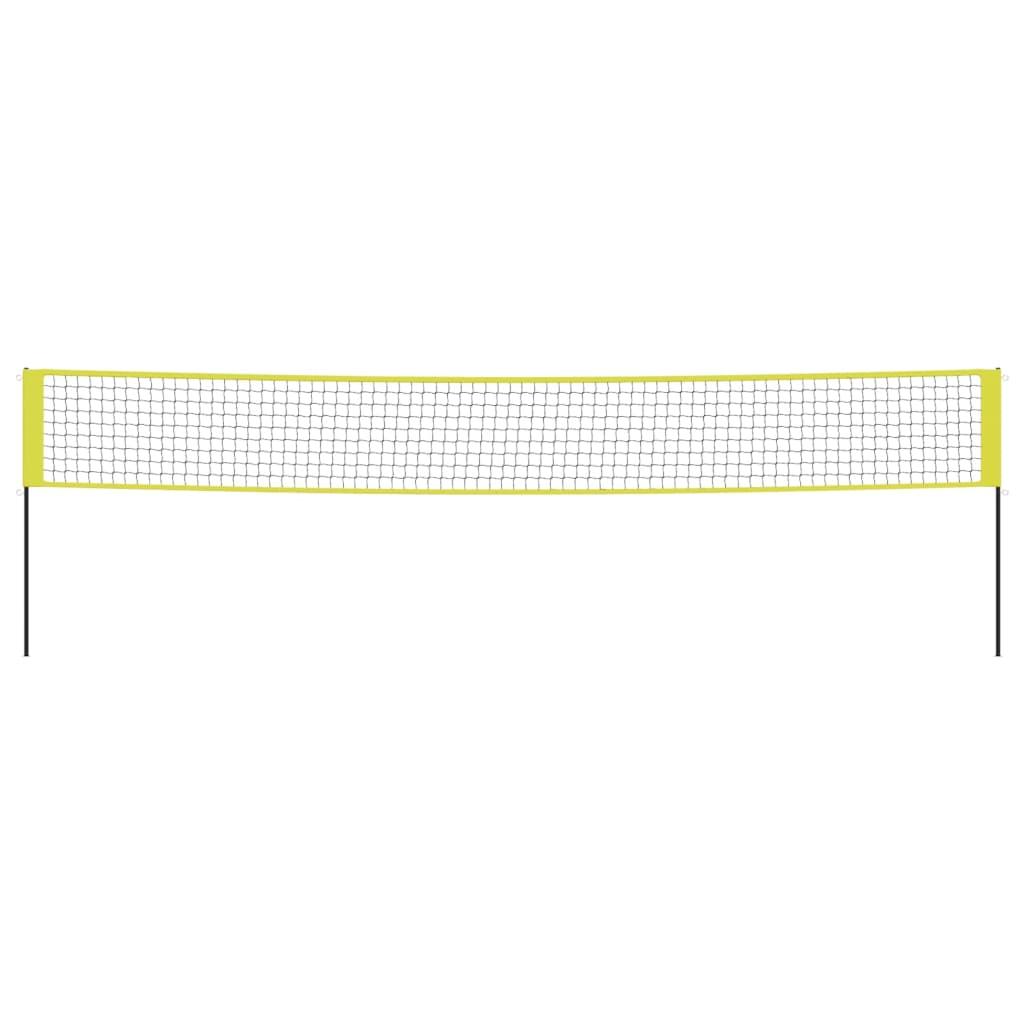 Volleybalnet 823X244 Cm Pe-Stof Geel En Zwart