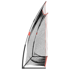 Golftrainingsnet 305X91X213 Cm Polyester Zwart En Rood